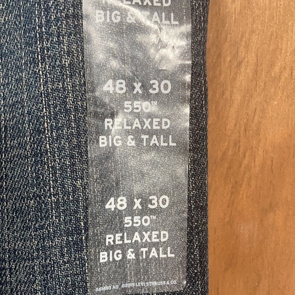 Levi’s 550 relaxed 48 x 30 big and tall men’s jean - Picture 8 of 17